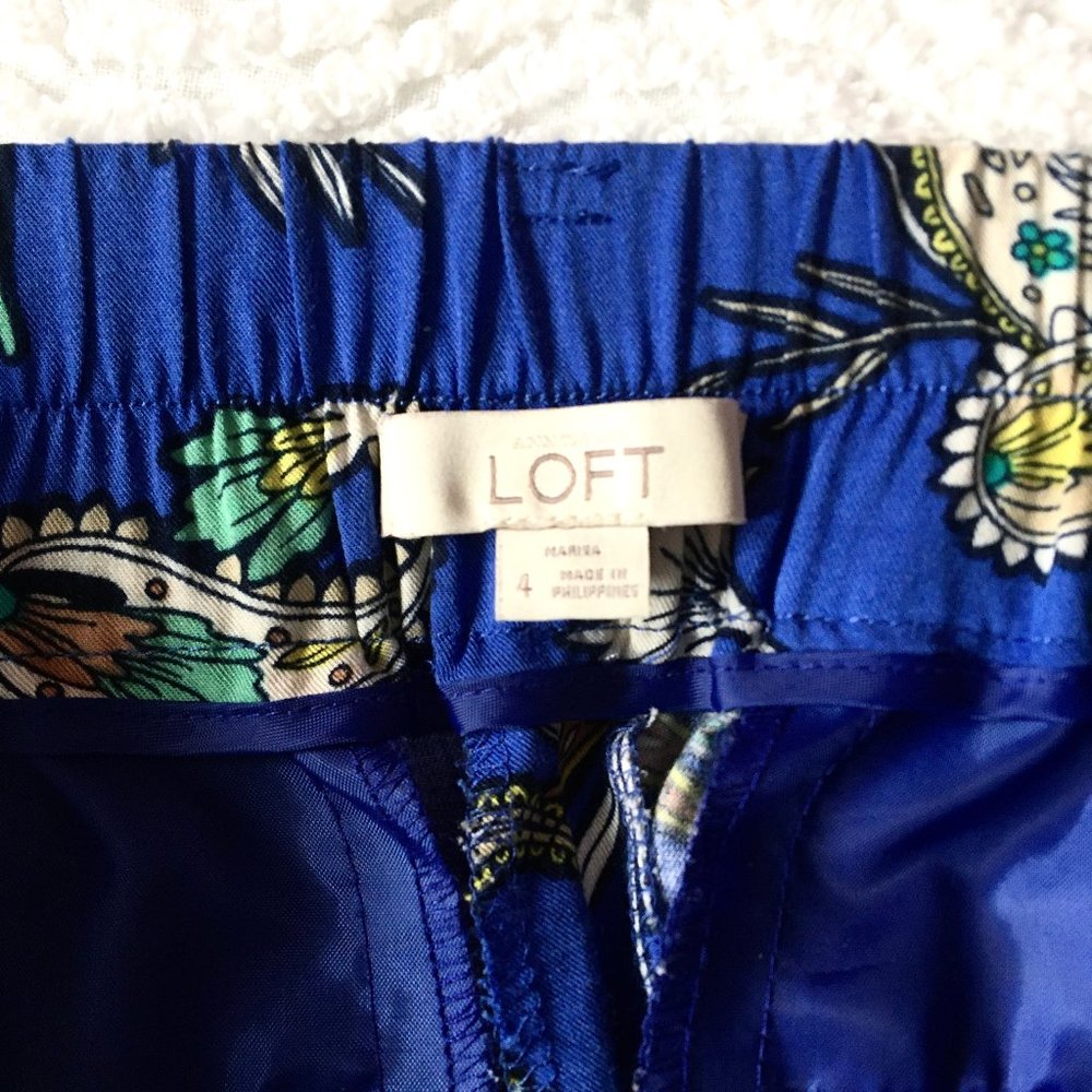 LOFT Patterned Ankle Pants - Picture 8 of 8